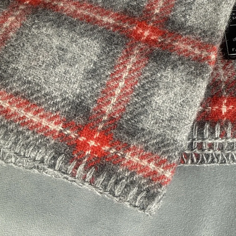 Faribault Woolen Mill x Target Plaid Wool Throw Blanket 50x60 Made USA NWT